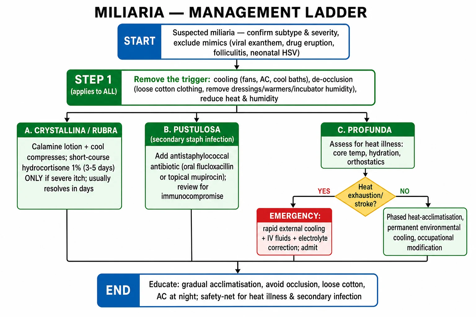 WHO Plan A B C management flowchart for childhood diarrhoea.
