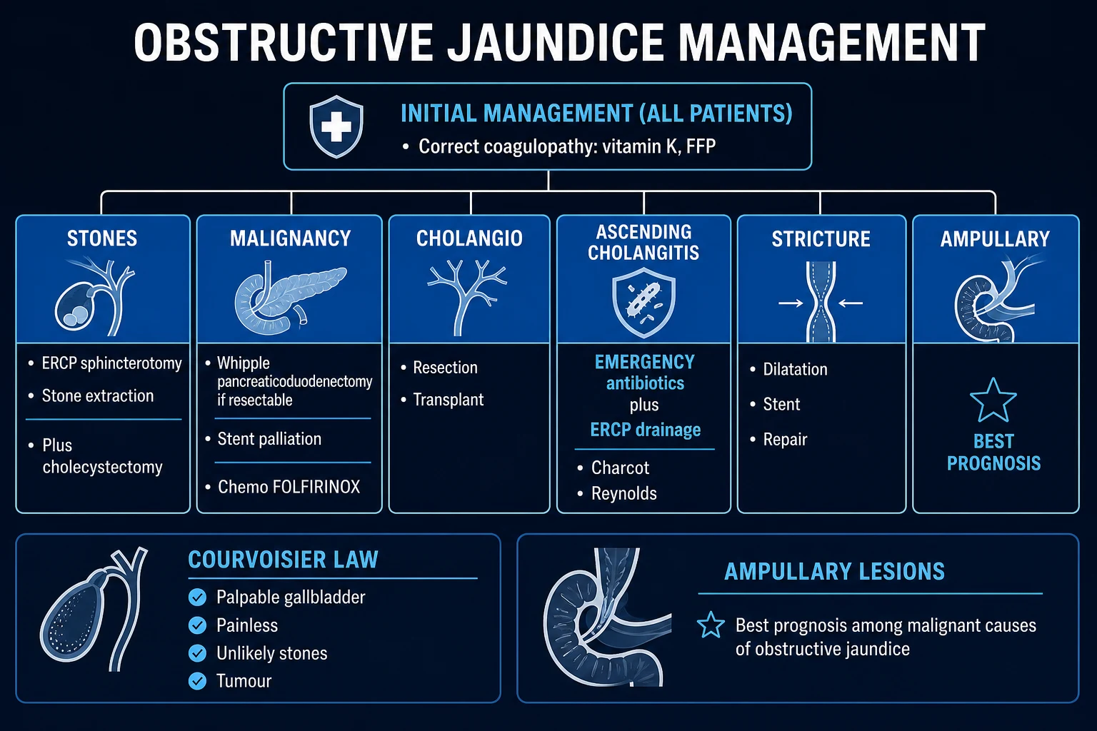 Definitive management algorithm by cause.