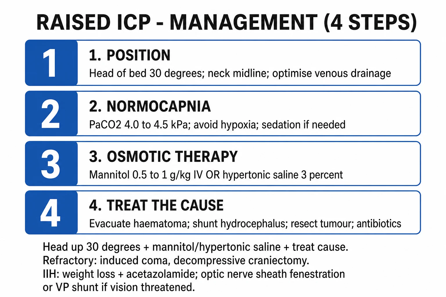 Clean management infographic for raised ICP